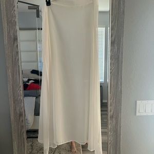 Sheet skirt bathing suit cover-up